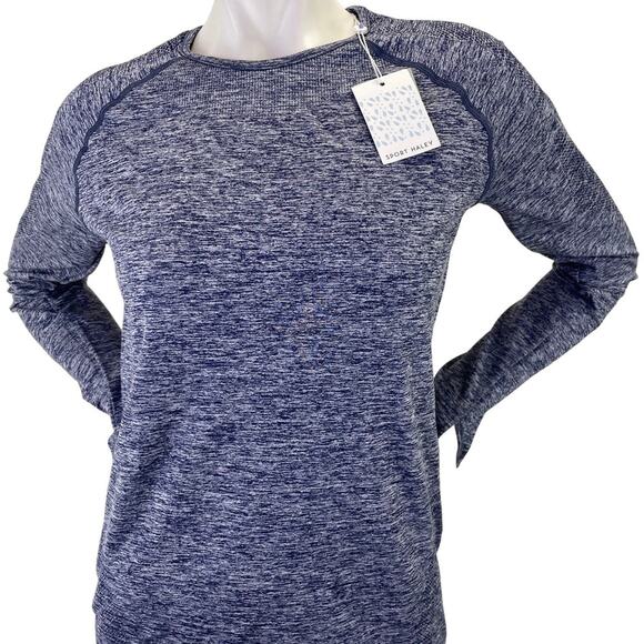Sport Haley Womens LS NWT Blue Fallon Crewneck Golf Athletic Outdoor Top Size M - Picture 2 of 15